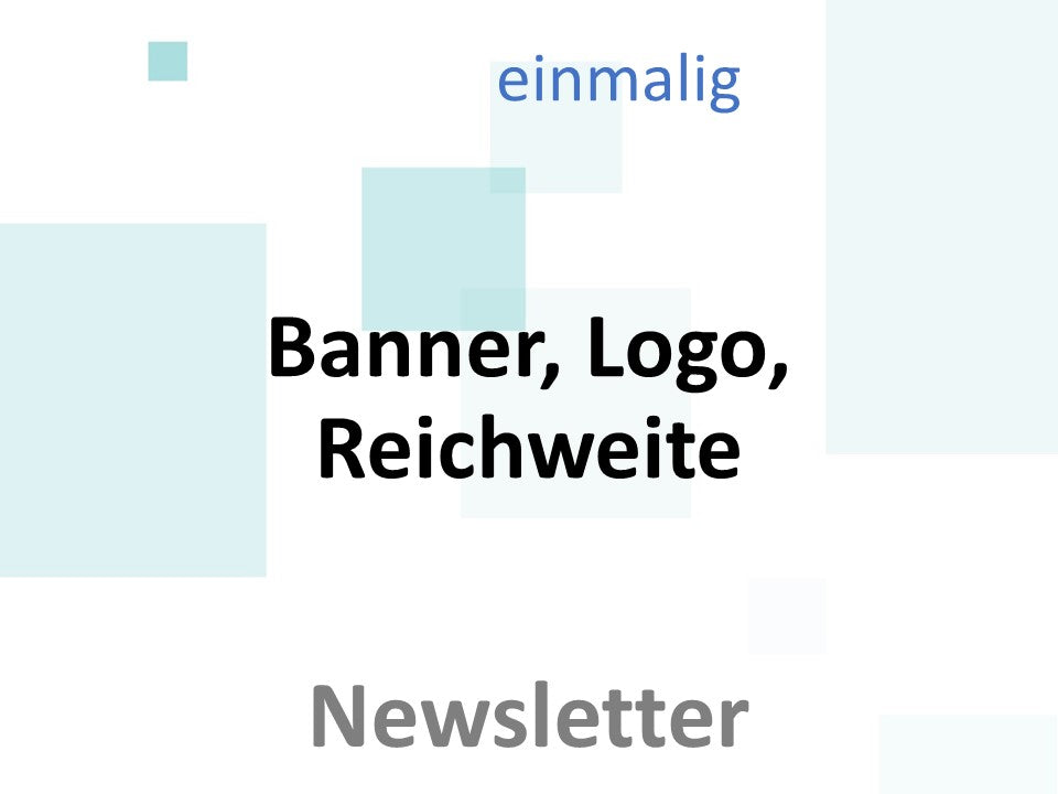 Newsletter (Banner) Einmalig