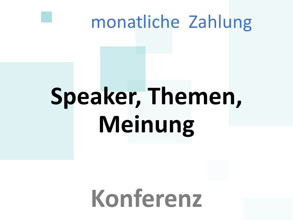 Konferenzen - monatliche-Zahlung