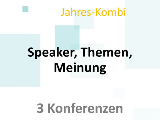 Konferenzen Jahres-Kombi