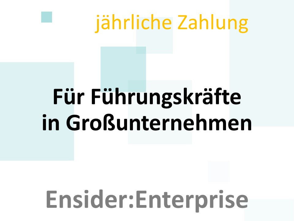 Ensider:Partner Enterprise - Jahresabo