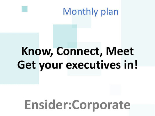 Ensider: Partner Corporate (int) monthly